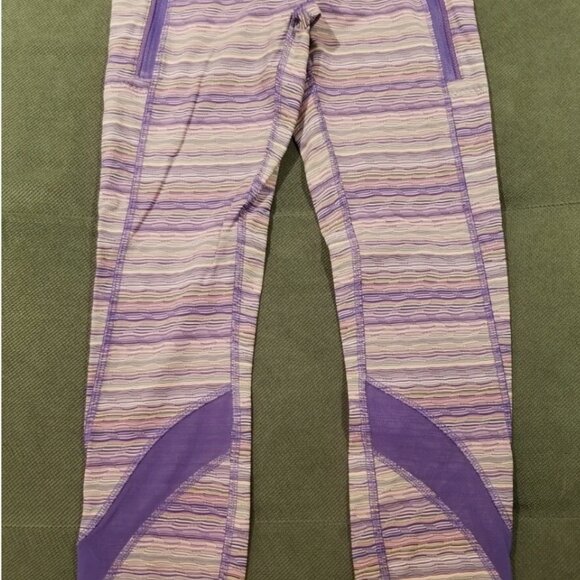 Lululemon Inspire Tight II (Mesh) Size 2 Space Dye Twist Iris Flower Pink Shell - Picture 12 of 16